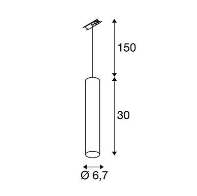 SLV Enola 143960 230V-railsysteem lamp 1-fasig GU10 50 W LED Zwart SLV Enola 143960 230V-railsysteem lamp 1-fasig GU10 50 W LED Zwart