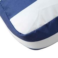VidaXL Palletkussens 2 st gestreept oxford stof wit en blauw - thumbnail