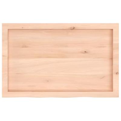 VidaXL Wastafelblad 80x50x(2-4) cm onbehandeld massief hout