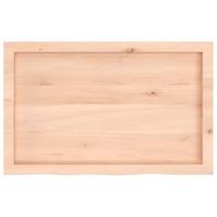 VidaXL Wastafelblad 80x50x(2-4) cm onbehandeld massief hout - thumbnail