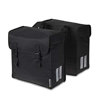 Basil B.V. Dubbele fietstas basil mara -3xl 52 liter 39 x 18 x 35 cm - zwart