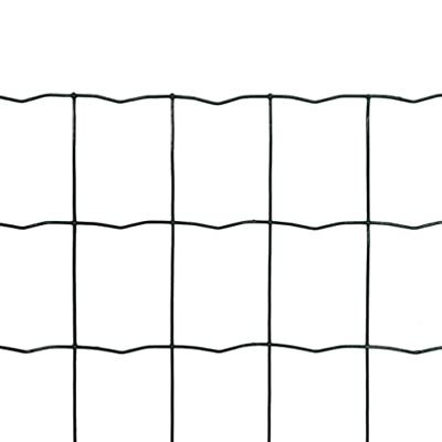 VidaXL Euro hek 10x0,8 m staal groen