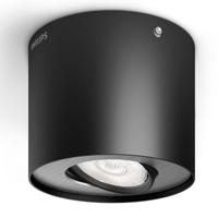 Philips LED Phase Opbouwlamp LED LED vast ingebouwd 4.5 W Warmwit Zwart - thumbnail