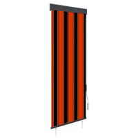 VidaXL Rolgordijn voor buiten 60x250 cm oranje en bruin - thumbnail