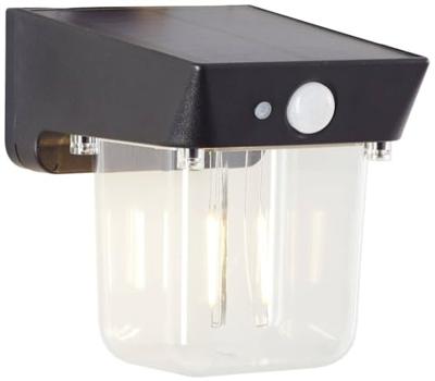 Brilliant Parson G40435/06 Wandlamp op zonne-energie met bewegingsmelder LED 2 W Zwart Brilliant Parson G40435/06 Wandlamp op zonne-energie met bewegingsmelder LED 2 W Zwart