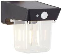 Brilliant Parson G40435/06 Wandlamp op zonne-energie met bewegingsmelder LED 2 W Zwart - thumbnail