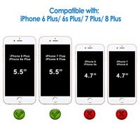 JETech Schermbeschermer Compatibel met iPhone 8 Plus, iPhone 7 Plus, iPhone 6s Plus and iPhone 6 Plus, Gehard Glas Screen Protector, 3-Stuks - thumbnail