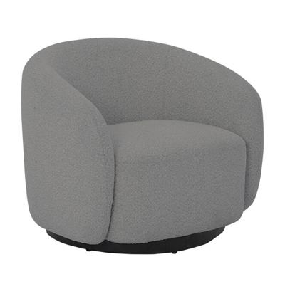 Tower Living Draaifauteuil 'Belfast' Bouclé, kleur Taupe