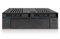 Icy Dock MB322SP-B 2x2,5 SATA mobile rack+3,5 SATA voor externe 5,25 - thumbnail