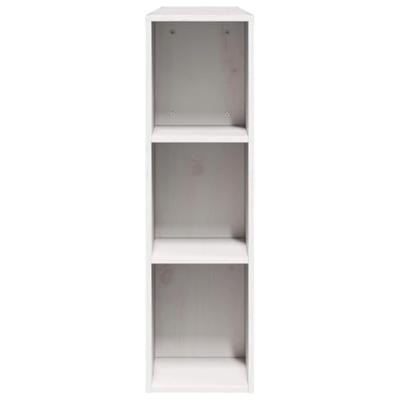Hoofdbord met opbergruimte 150 cm massief grenenhout wit