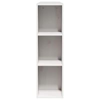 Hoofdbord met opbergruimte 150 cm massief grenenhout wit - thumbnail