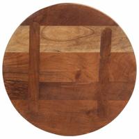 Tafelblad rond 40x2,5 cm massief gerecycled hout - thumbnail