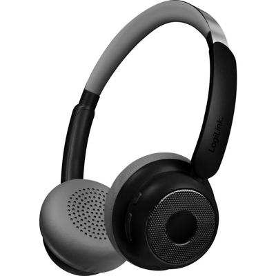 LogiLink BT0072 Over Ear koptelefoon Bluetooth Zwart