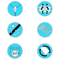 Matras 7 Zone 10 cm PU-schuim H2 H3 80x200 cm - thumbnail