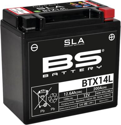 BS-BATTERY batterij "btx14l". battery btx14l bs sla