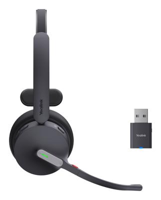 Yealink WH64 Hybrid Mono Teams Headset Draadloos Hoofdband Kantoor/callcenter Micro-USB Bluetooth Zwart