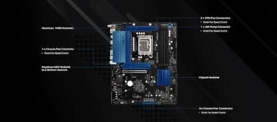 Asrock Z890 Pro-A WiFi Intel Z890 LGA 1851 (Socket V1) ATX
