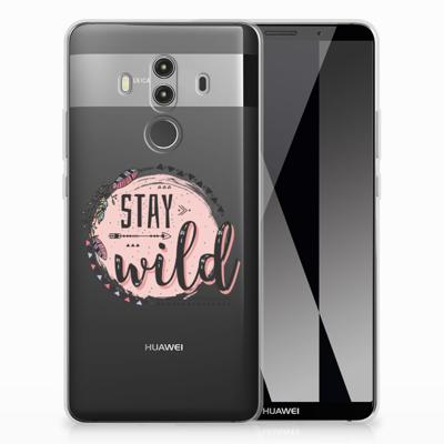 Huawei Mate 10 Pro Telefoonhoesje met Naam Boho Stay Wild Huawei Mate 10 Pro Telefoonhoesje met Naam Boho Stay Wild