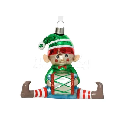 Kerstornament Kerst Elf 1st