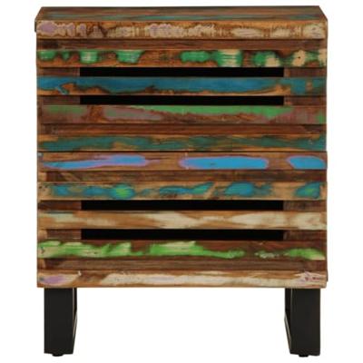 Nachtkastjes 2 st 40x34x46 cm massief gerecycled hout - thumbnail
