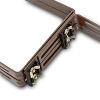 Balkonhaak type C bruin - 2 stuks - thumbnail