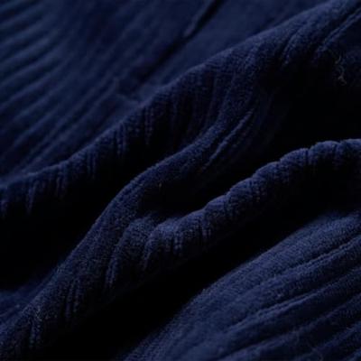 Kindertuinjurk 116 ribfluweel marineblauw - thumbnail