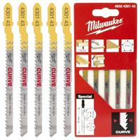 Milwaukee Accessoires Decoupeerzaagblad | voor bochten 75 x 2,5 mm | 5 stuks - 4932430143 - thumbnail