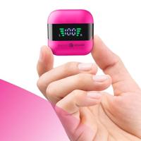 Cellularline In Ear headset Bluetooth, Draadloos Pink, Zwart Oplaadbox, Indicator voor batterijstatus, Volumeregeling - thumbnail