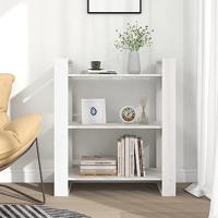 Boekenkast/kamerscherm 80x35x91 cm massief grenenhout wit - thumbnail