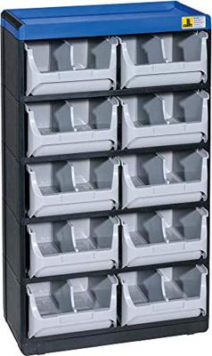 Allit 464630 Opbergkast voor kleine onderdelen VarioPlus Pro 53/20 (b x h x d) 300 x 525 x 165 mm Zwart, Grijs, Blauw 1 stuk(s)
