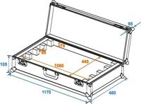 ROADINGER Flightcase EC-B252 4x LED BAR-252 RGB - thumbnail