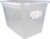 DONAU Home opbergdoos, 60 liter, transparant - thumbnail