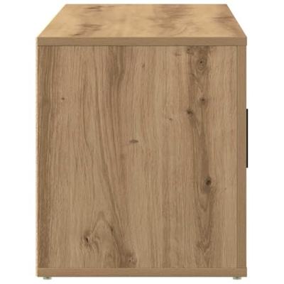 TV-kast artisanaal eikenkleurig 100 x 35 x 40 cm Bewerkt hout