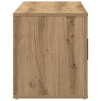 TV-kast artisanaal eikenkleurig 100 x 35 x 40 cm Bewerkt hout - thumbnail