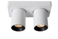 Lucide NIGEL - Plafondspot - LED Dim to warm - GU10 - 2x5W 2200K/3000K - Wit - thumbnail