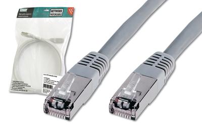 Digitus DK-1531-003 RJ45 Netwerkkabel, patchkabel CAT 5e SF/UTP 0.30 m Grijs 1 stuk(s)