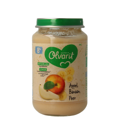 Olvarit 8m+ Appel Banaan Peer Olvarit 8m+ Appel Banaan Peer