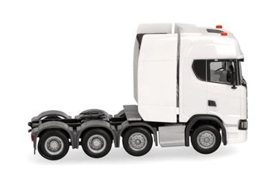 Herpa 308601-004 H0 Vrachtwagen Scania CS20 hoogdak zwaarbelaste trekmachine 4-assige (8x4), wit Herpa 308601-004 H0 Vrachtwagen Scania CS20 hoogdak zwaarbelaste trekmachine 4-assige (8x4), wit