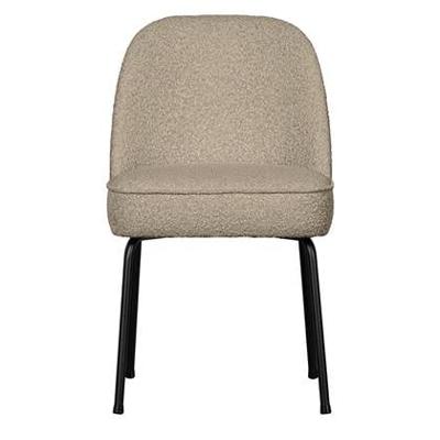 WOOOD Eetkamerstoel 'Vogue' Bouclé, kleur Beige