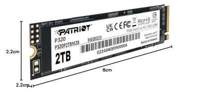 Patriot Memory P320 2 TB M.2 PCI Express 3.0 NVMe