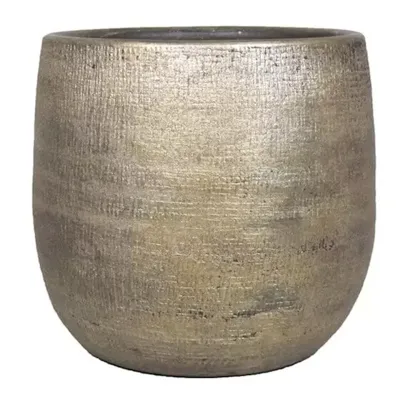 Pot mira d24h22cm industrieel goud Pot mira d24h22cm industrieel goud