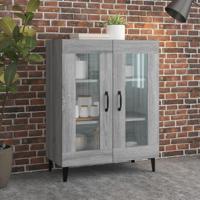 Dressoir 69,5x34x90 cm bewerkt hout grijs sonoma eikenkleurig - thumbnail