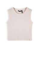 NoBell Meisjes top rib - Kit - Pearled ivoor wit - thumbnail