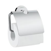 Hansgrohe Logis Universal toiletrolhouder met klep chroom - thumbnail