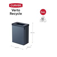 Recycling prullenbak Curver VERTO Blauw 54 L Plastic - thumbnail