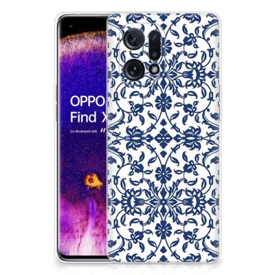 OPPO Find X5 | TPU Case | Flower Blue