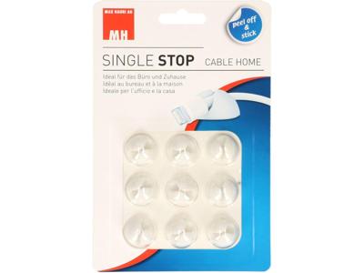 Cablehome Kabelhouder Zelfklevend 135346 Wit 9 stuk(s)