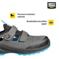 Safety Jogger Modulo S1PS Sandal | Grijs | Maat 38 - 5401124789256 - thumbnail