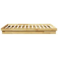 Bedframe zonder matras 160x200 cm massief hout eiken - thumbnail