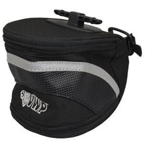 VWP zadeltas luxe l-nylon m/klik-sluit. zwart